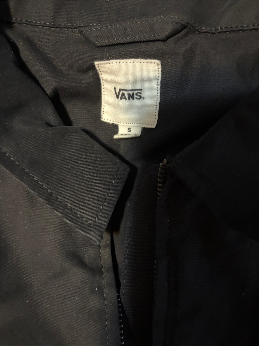 Vans Black Utility Jacket with Pink Script Logo - Picture 6 of 8